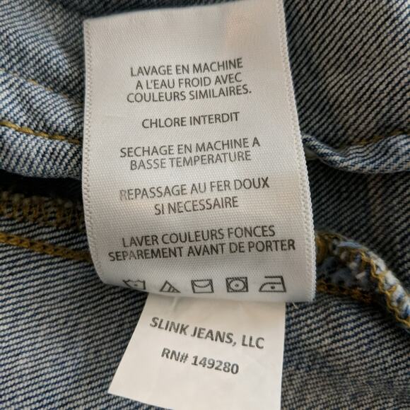 Slink Jeans Front Button Jean Jacket - Sz M - NWT - Picture 13 of 16